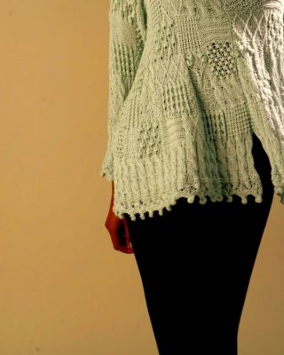 Hand Knitted  Bobble Flow Sweater